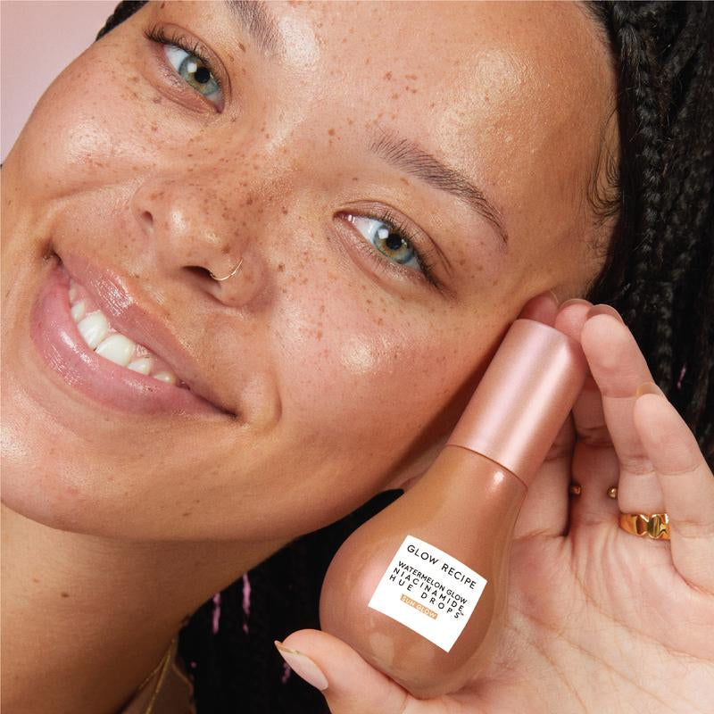 Glow Recipe Hue Drops Skincare Bundle, Watermelon Glow Niacinamide Hue Drops