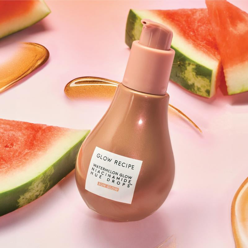 Glow Recipe Hue Drops Skincare Bundle, Watermelon Glow Niacinamide Hue Drops