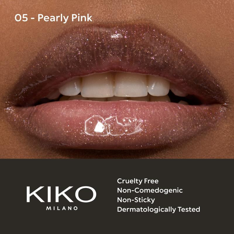 KIKO Milano 3D Hydra Lip Gloss Pink Bundle (17 Pearly Mauve + 05 Pearly Pink) | Softening Lip Gloss for a 3D Look