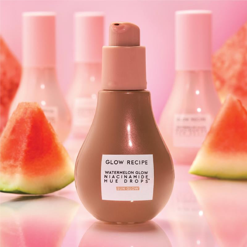 Glow Recipe Hue Drops Skincare Bundle, Watermelon Glow Niacinamide Hue Drops